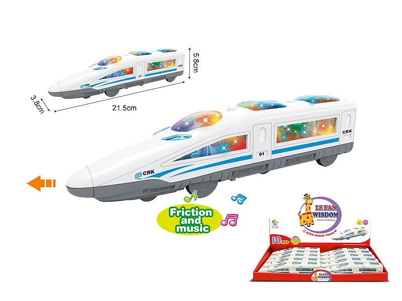 Friction Train W/L_M(10in1) toys