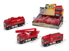 Die Cast Fire Engine Friction W/L_M(6in1) toys