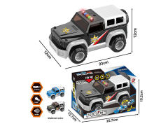 Friction Police Car W/L_S(2C) toys