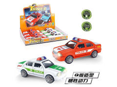 Friction Police Car W/L_M(6in1) toys