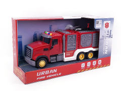 Friction Sprinkler Fire Engine W/L_S toys