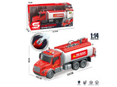 1:14 Friction Fire Engine W/L_M toys