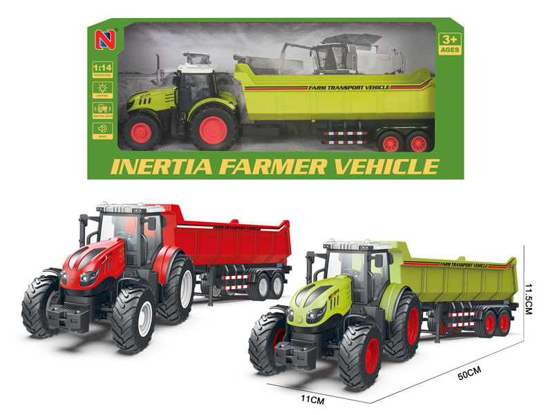 Friction Farmer Truck W/L_M(2C) toys