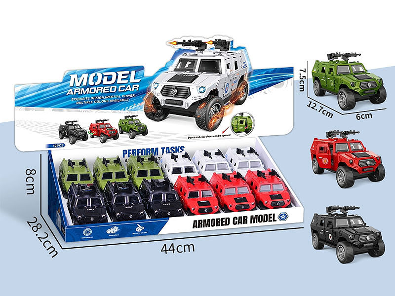 Friction Armorde Car(12in1) toys