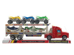 Friction Double Deck Trailer(2C) toys