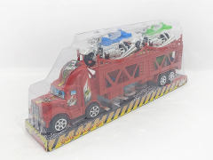 Friction Double Deck Trailer(3C) toys