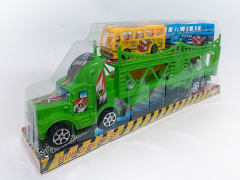 Friction Double Deck Trailer(3C) toys