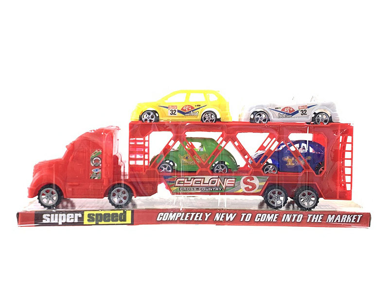 Friction Double Deck Trailer(2C) toys