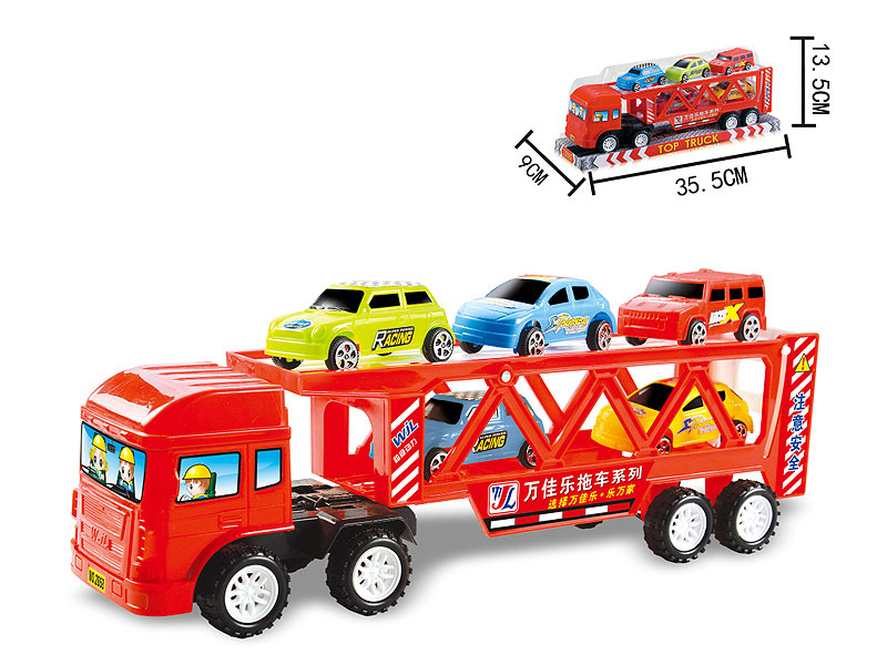 Friction Double Deck Trailer toys