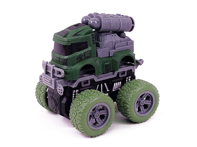 Friction Stunt Military Car toys