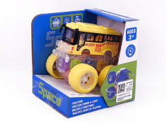 Friction Stunt Bus W/L(4C) toys