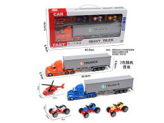 Friction Container Truck Set W/L_S(2C) toys