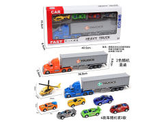 Friction Container Truck Set W/L_S(2C) toys