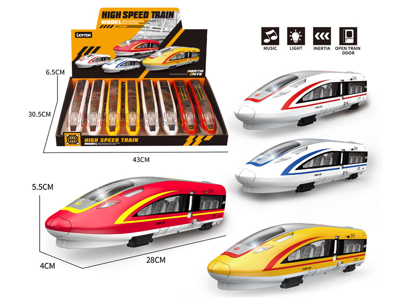 Friction High Speed Train W/L_S(8in1) toys