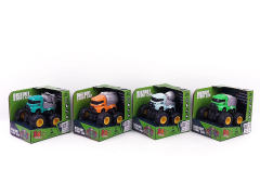 Friction Stunt Sanitation Truck(4S4C) toys