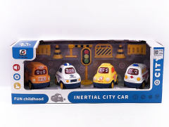 Friction Car Set W/L_S(4in1) toys