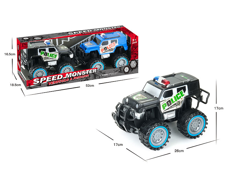 Friction Jeep Police Car(2in1) toys