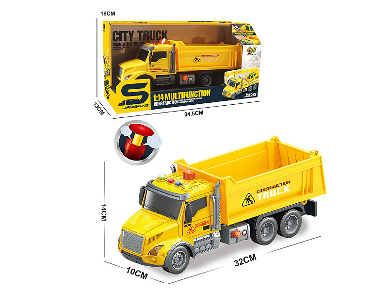 1:14 Friction Construction Truck W/L_M toys