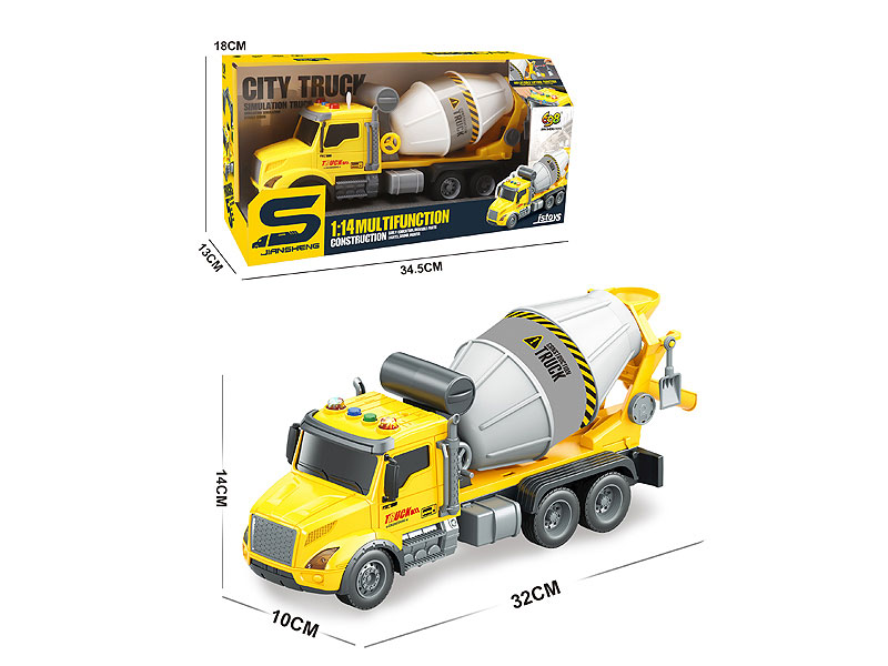 1:14 Friction Construction Truck W/L_M toys