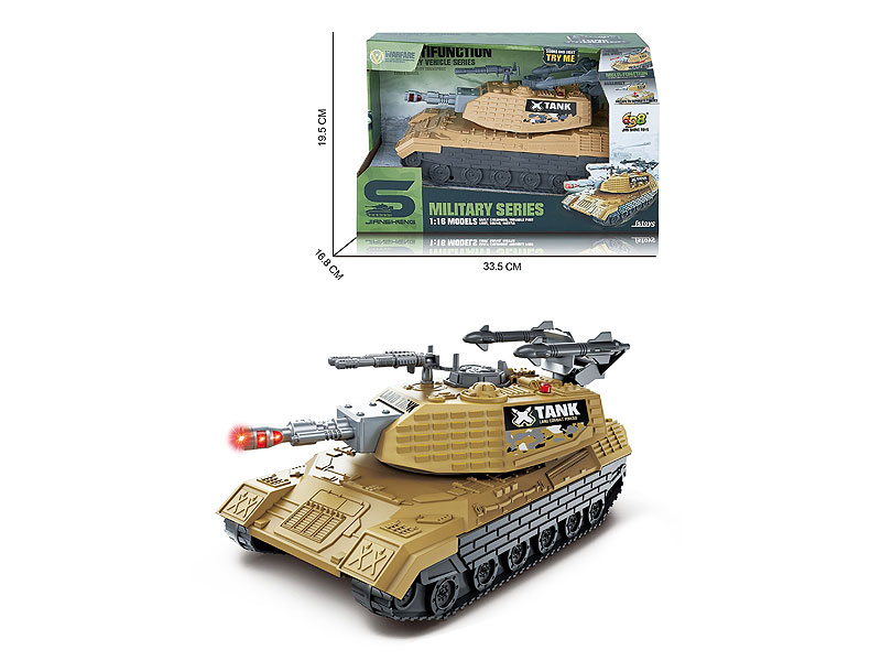 1:16 Friction Tank W/L_M toys