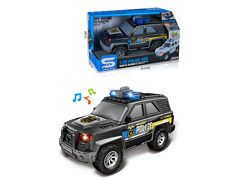 1:20 Friction Police Car W/L_M toys