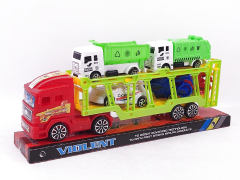 Friction Double Deck Trailer toys