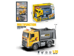 1:20 Friction Construction Truck W/L_S toys