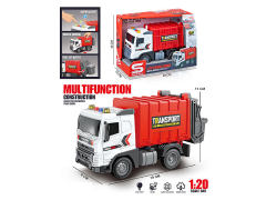 1:20 Friction Sanitation Truck W/L_S toys