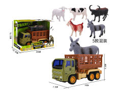 Friction Animal Transport Car(5S) toys