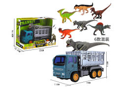 Friction Dinosaur Transport Car(6S) toys