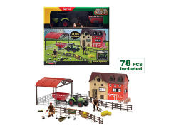 Friction Farmer Truck Set W/L_S toys