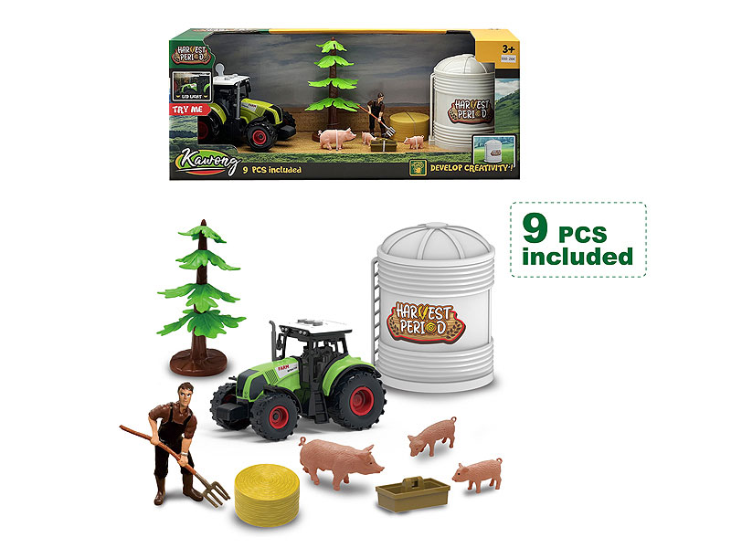 Friction Farmer Truck Set W/L_S toys