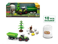 Friction Farmer Tractor Set W/L_S