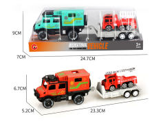 Friction Ambulance Tow Free Wheel Fire Engine(2C)