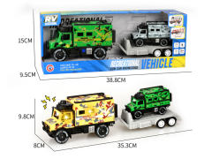 Friction Military Truck W/L_S(2C) toys