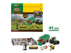 Friction Farmer Truck Set W/L_S toys