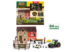 Friction Farmer Truck Set W/L_S toys