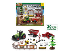 Friction Farmer Truck Set W/L_S toys