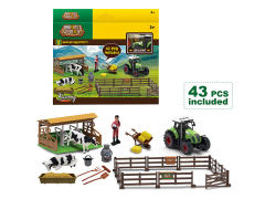 Friction Farmer Truck Set W/L_S toys