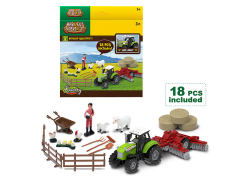 Friction Farmer Truck Set W/L_S toys