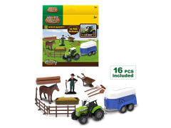 Friction Farmer Truck Set W/L_S toys