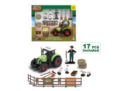 Friction Farmer Truck Set W/L_S toys