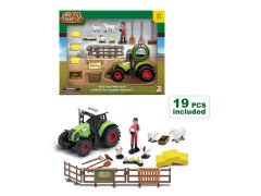 Friction Farmer Truck Set W/L_S toys