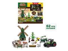 Friction Farmer Truck Set W/L_S toys