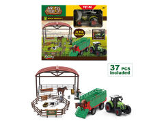 Friction Farmer Truck Set W/L_S toys