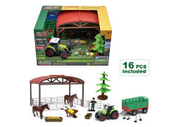 Friction Farmer Truck Set W/L_S toys