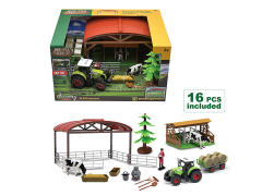 Friction Farmer Truck Set W/L_S toys