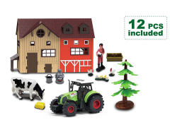 Friction Farmer Truck Set W/L_S toys