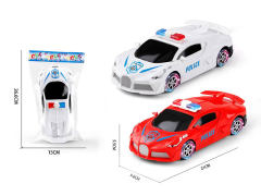 1:20 Friction Police Car W/L(2C) toys