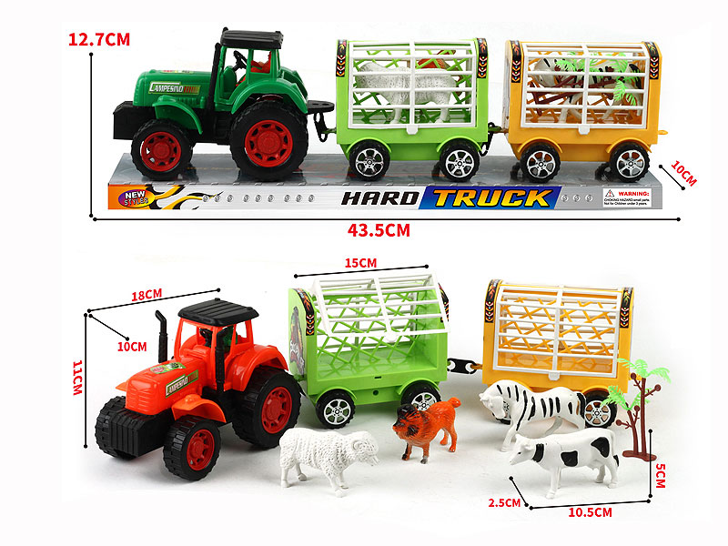 Friction Truck Tow Animal(2C) toys